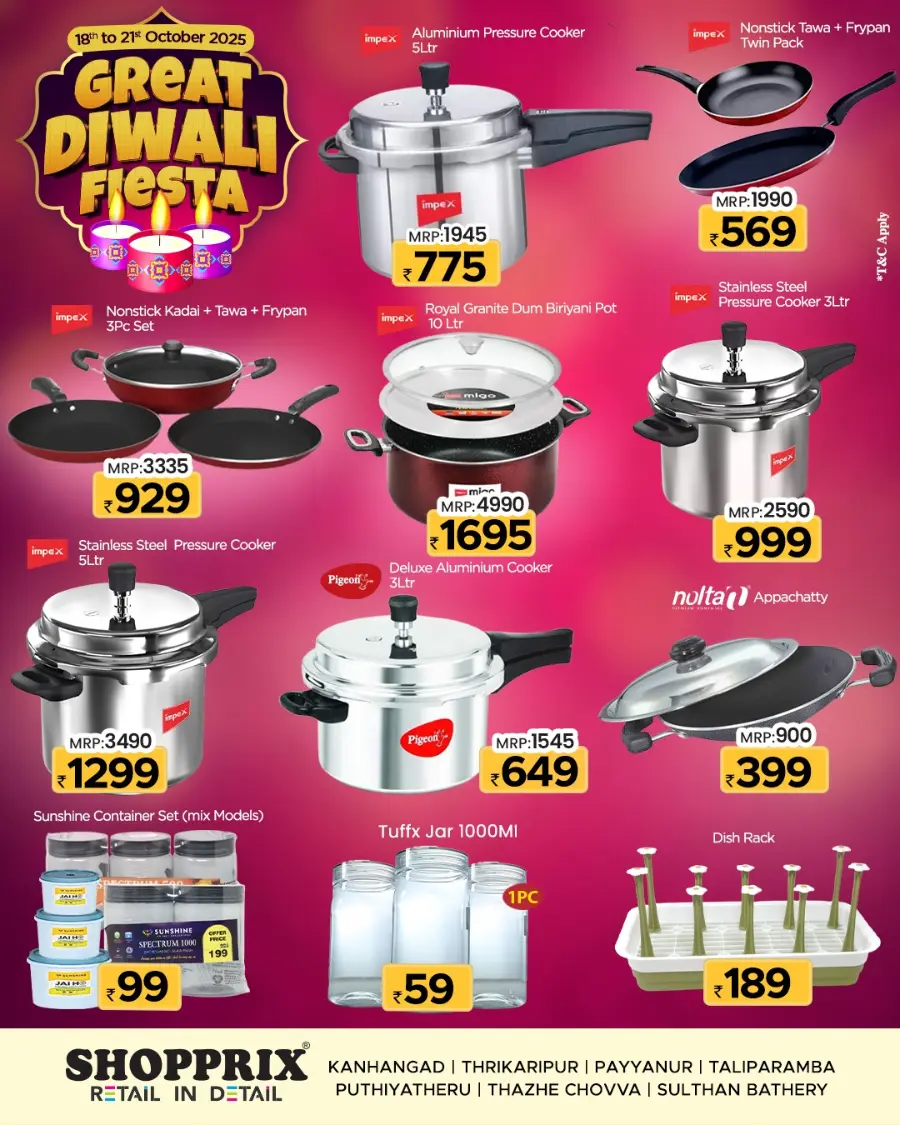 Great Diwali Fiesta In Shopprix Wayanad