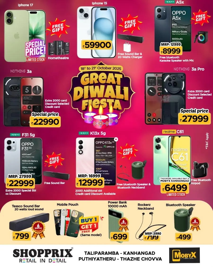 Great Diwali Fiesta In Shopprix Wayanad