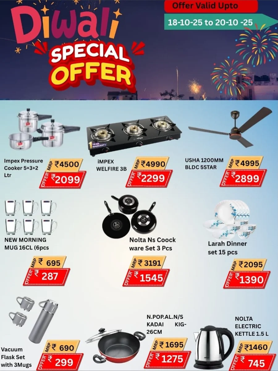 Diwali Special Offers In Marhaba Group Malappuram