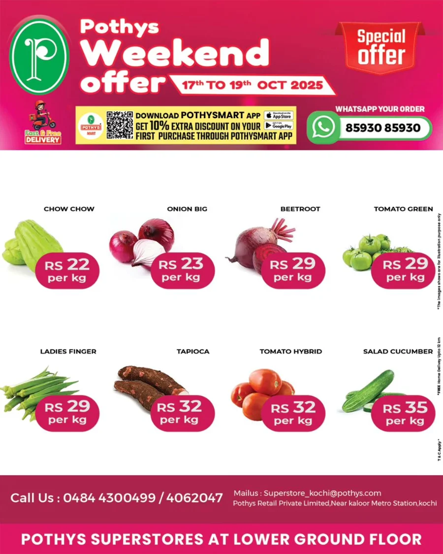 Weekend Offers In Pothys Superstores Ernakulam