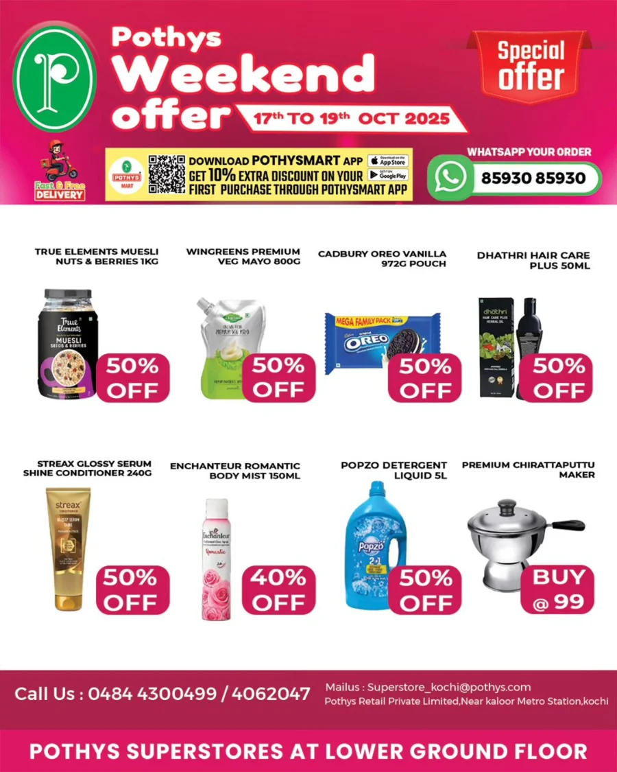 Weekend Offers In Pothys Superstores Ernakulam