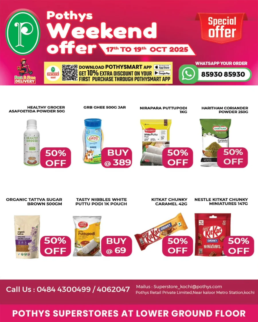 Weekend Offers In Pothys Superstores Ernakulam