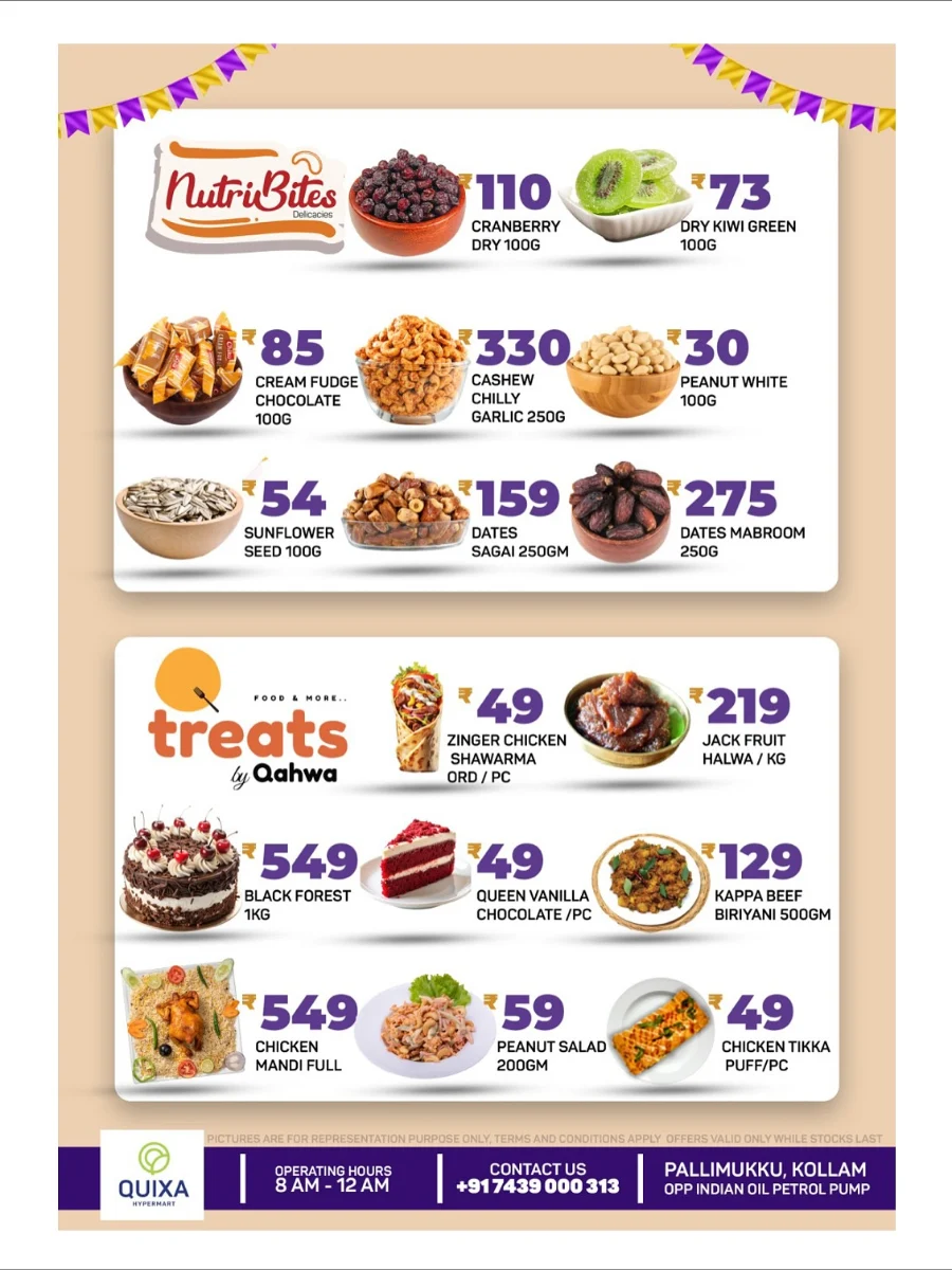 Deepavali Special Deals In QUIXA Hypermart Kollam
