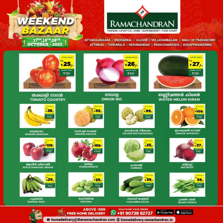 Weekend Bazaar In Ramachandran Supermarket Trivandrum
