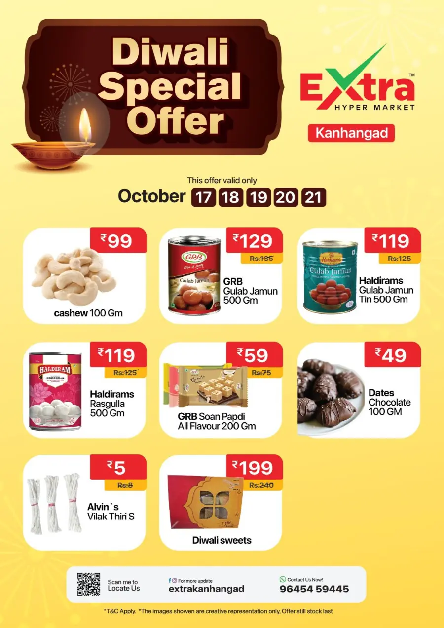 Diwali special offer In Extra hypermarket Kasaragod