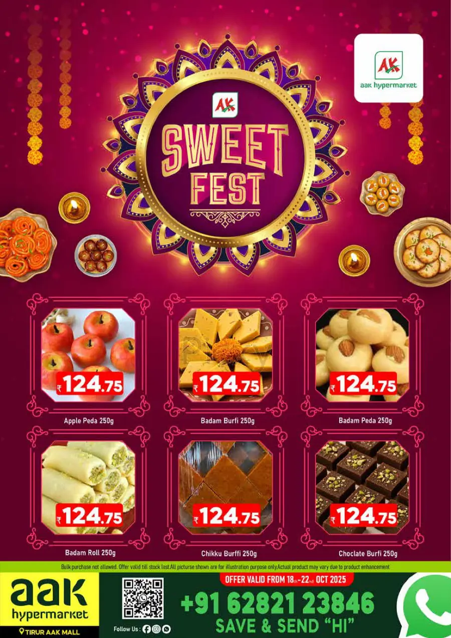 Sweet fest In AAK Hypermarket Malappuram