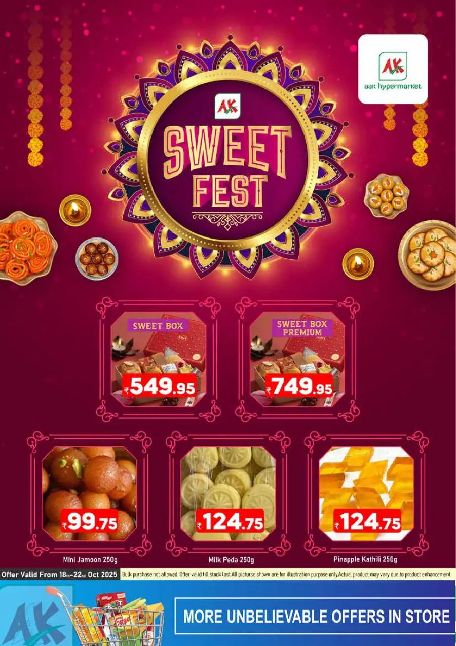 Sweet fest In AAK Hypermarket Malappuram