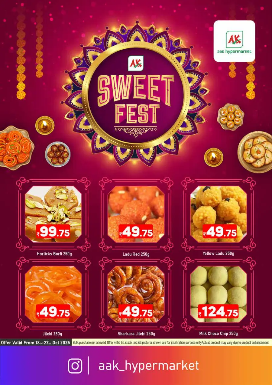 Sweet fest In AAK Hypermarket Malappuram
