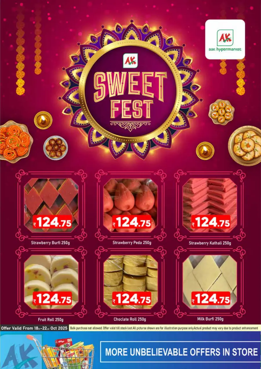 Sweet fest In AAK Hypermarket Malappuram