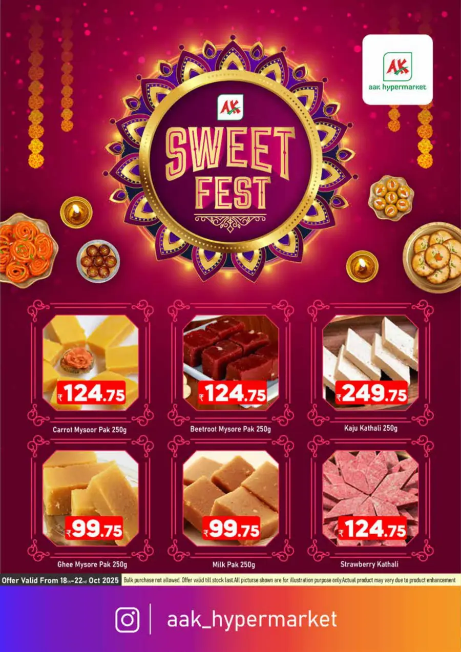 Sweet fest In AAK Hypermarket Malappuram