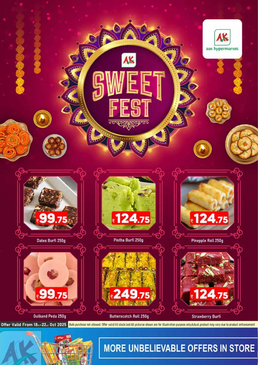 Sweet fest In AAK Hypermarket Malappuram