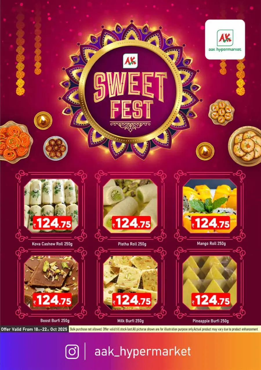 Sweet fest In AAK Hypermarket Malappuram