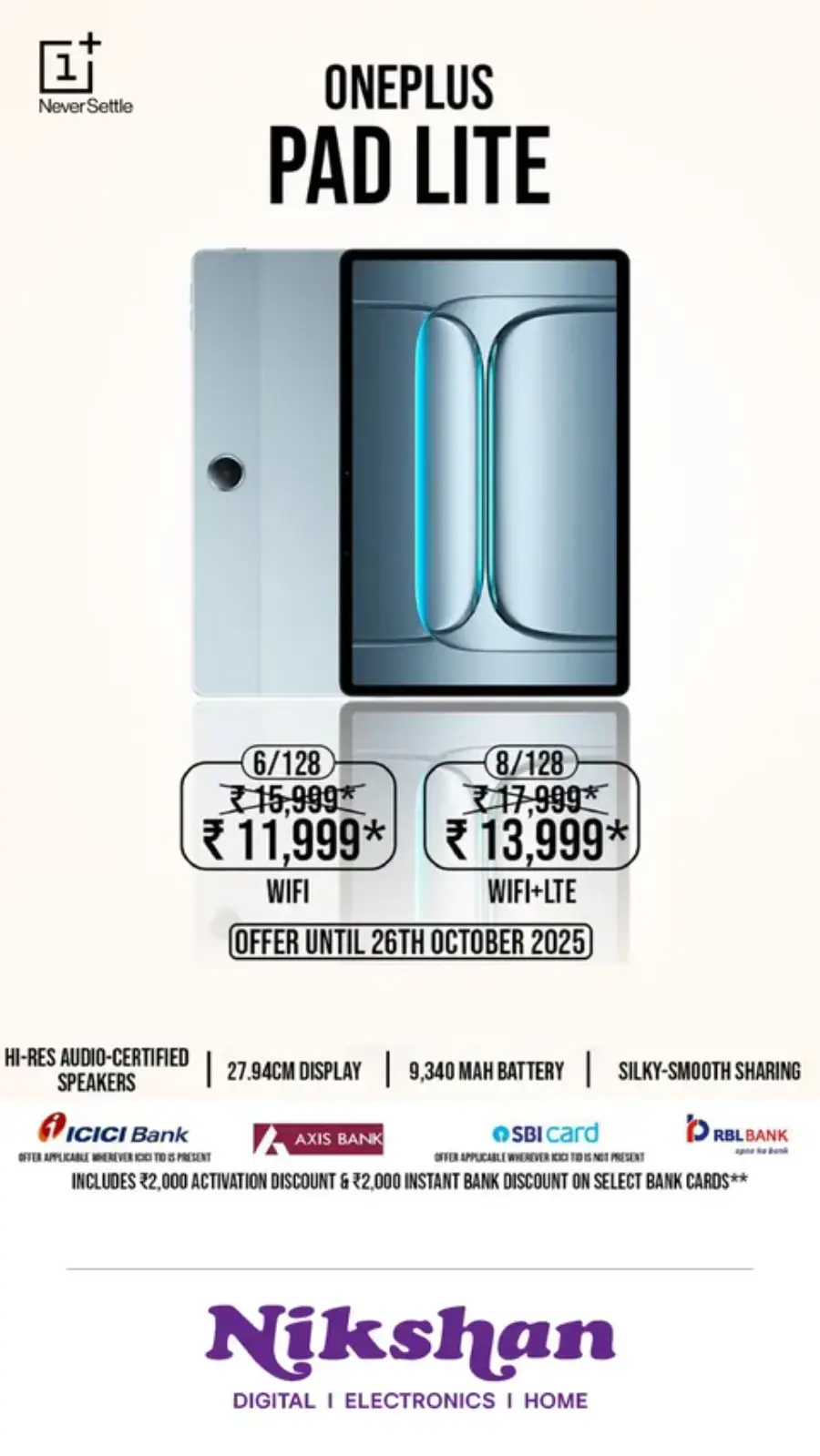 Diwali Special Offers In Nikshan Electronics Kannur
