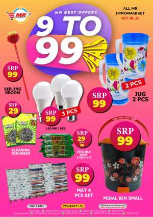 9 to 99 deals In MR Hypermarket Calicut