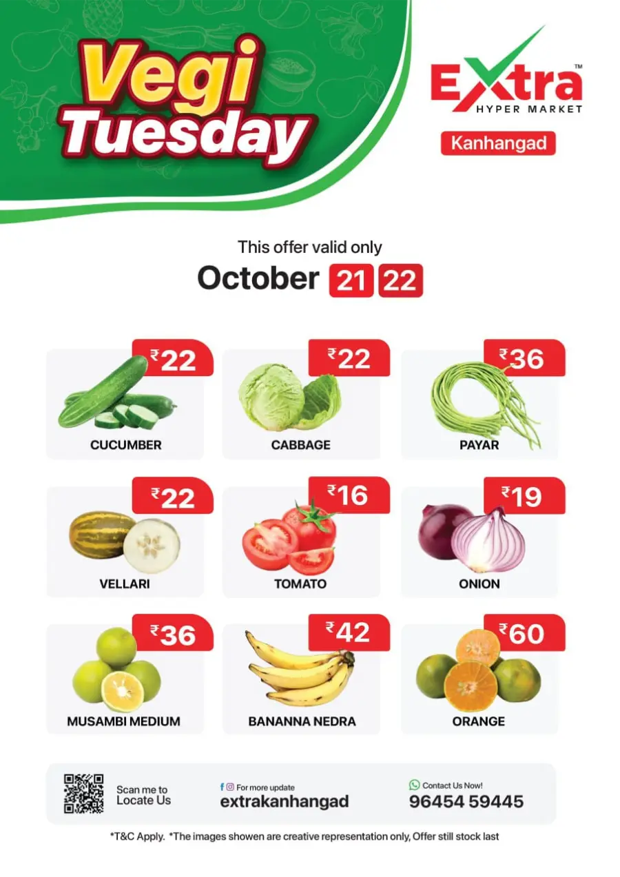 Vegi Deals In Extra hypermarket Kasaragod