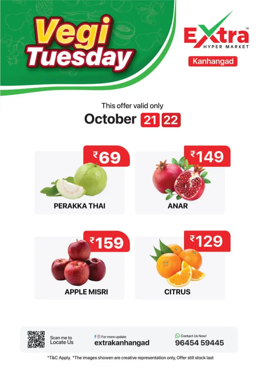 Vegi Deals In Extra hypermarket Kasaragod