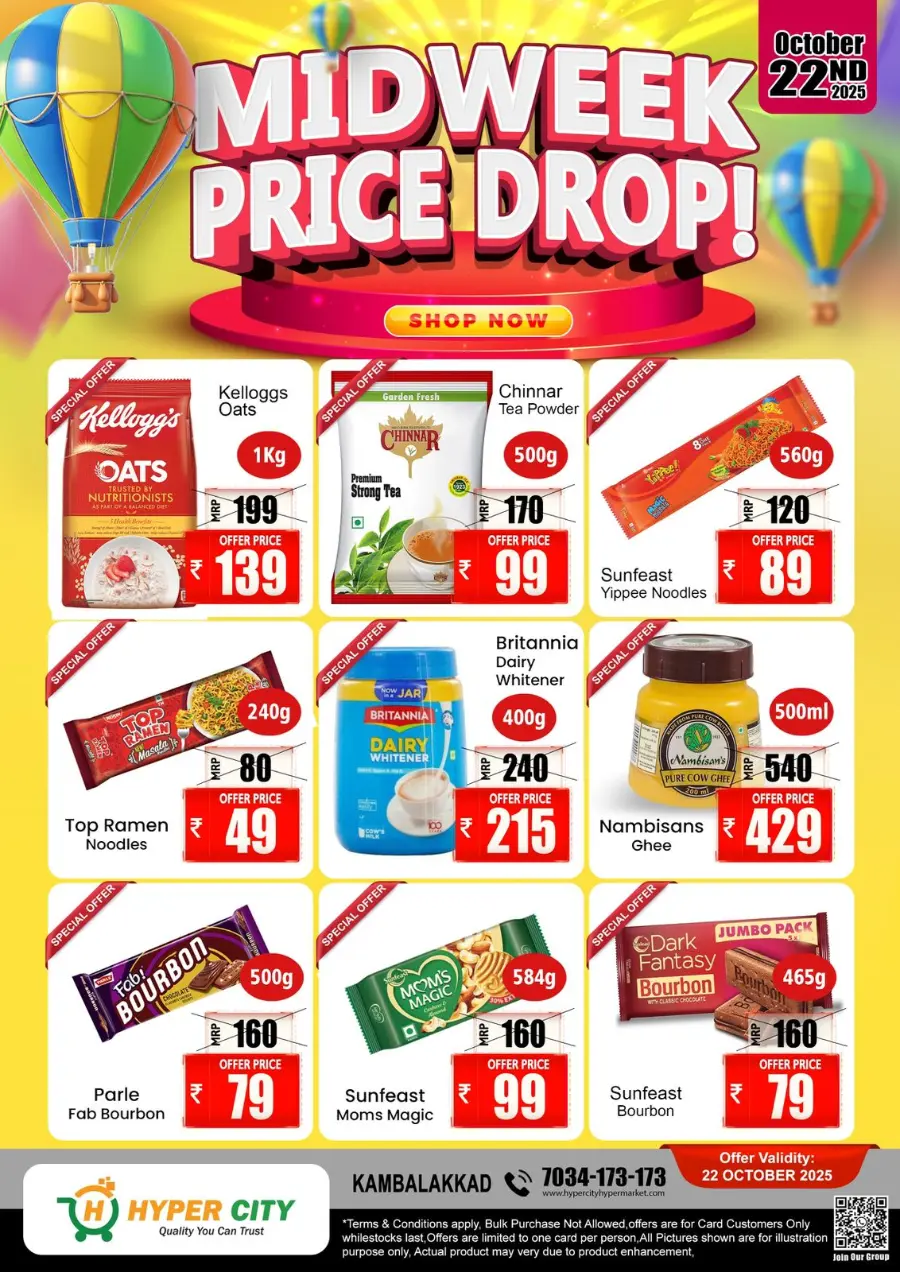 Midweek Price Drop In Hyper City Hypermarket Wayanad
