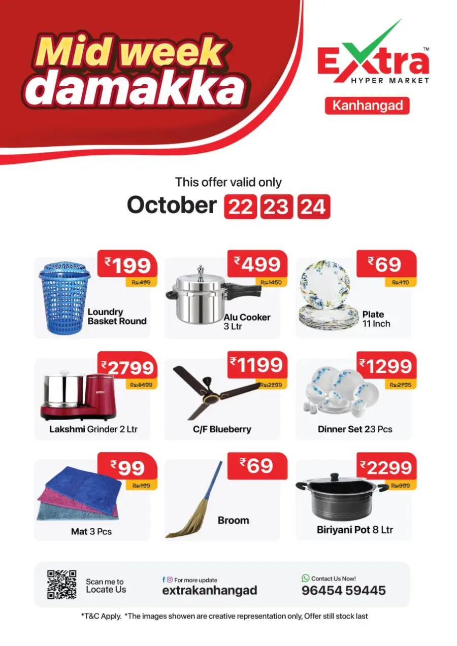 Midweek dhamaka In Extra hypermarket Kasaragod