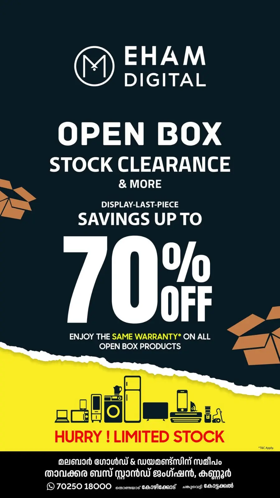 Mega Clearance Sale – Up to 70% OFF! In Eham Digital Calicut