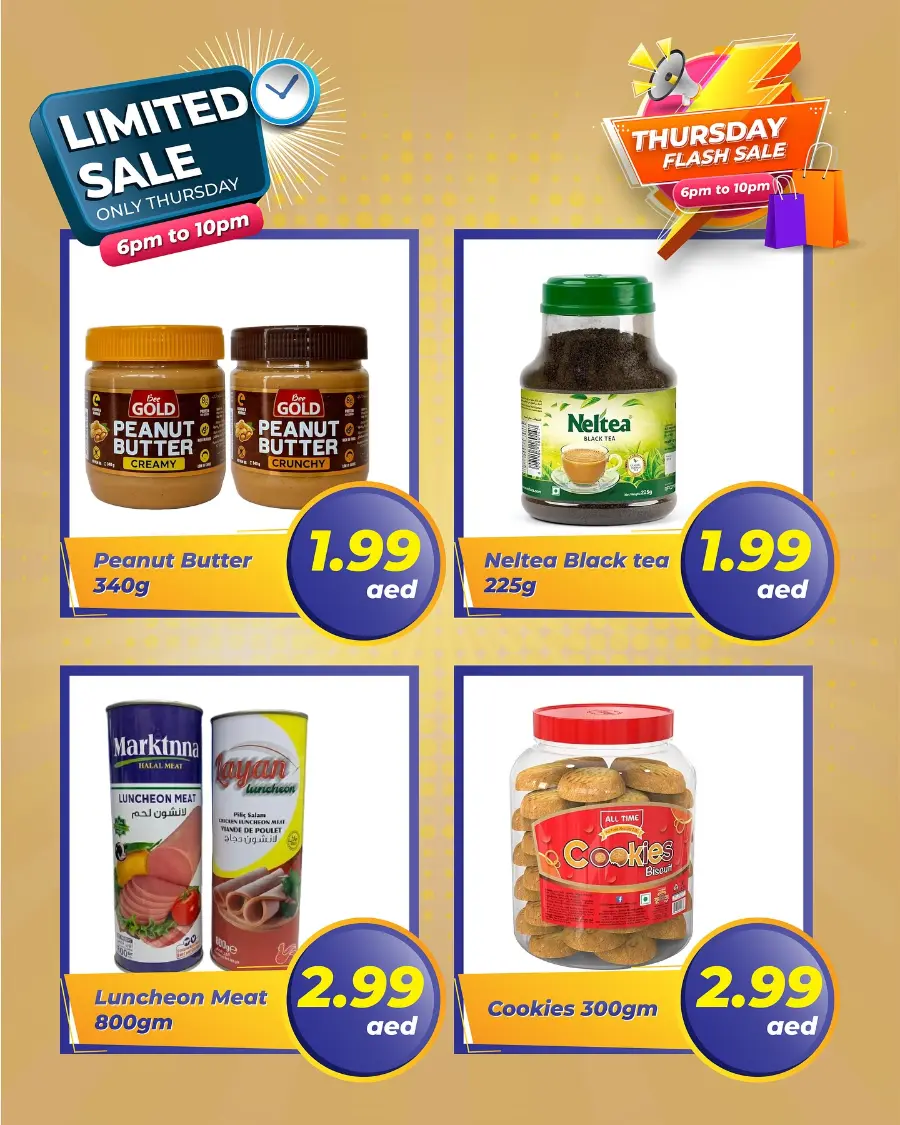 Thursday flash sale In ZSH Golden Day Hypermarket Dubai