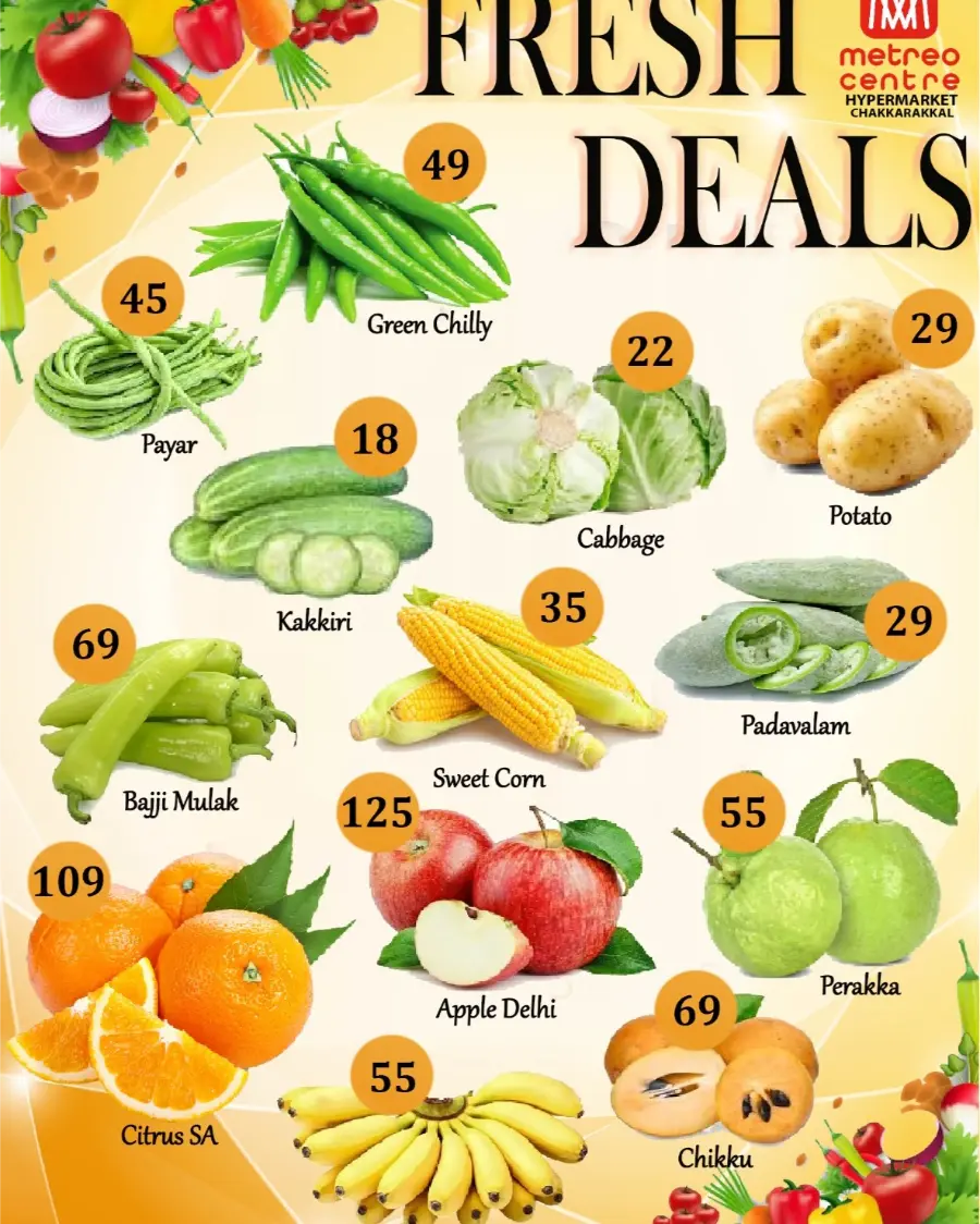 Fresh Deals In Metro Centre Kannur