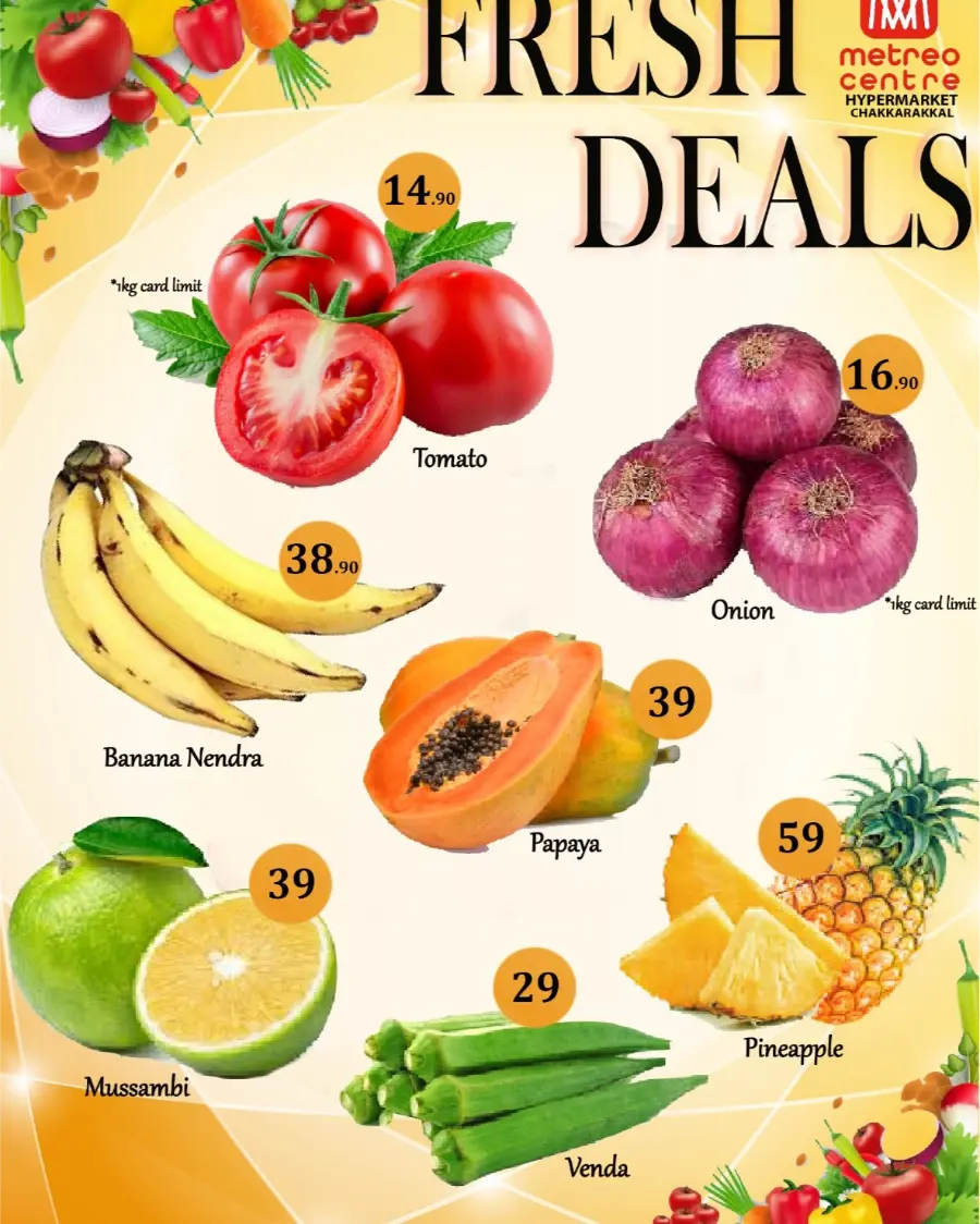 Fresh Deals In Metro Centre Kannur