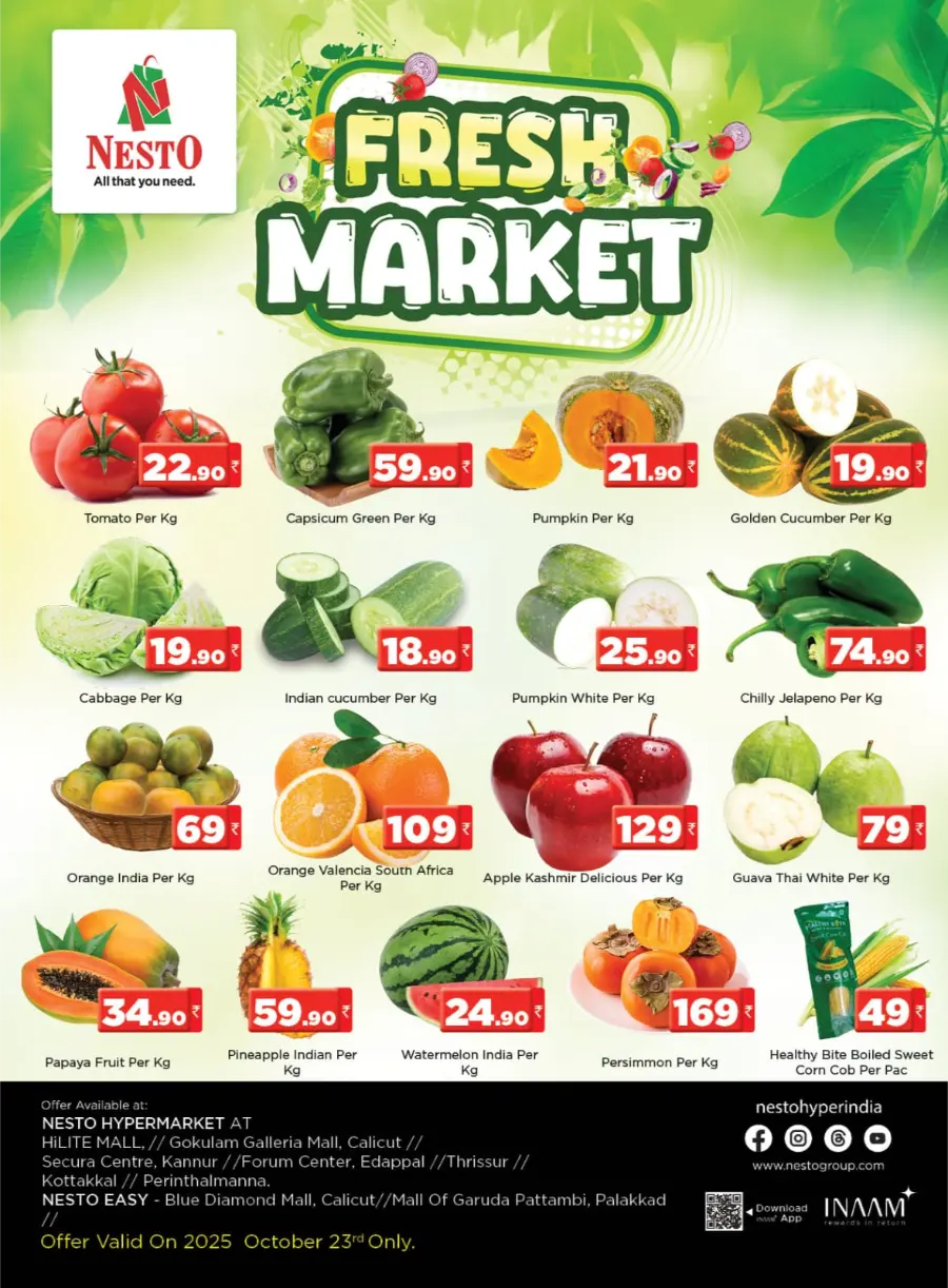 Fresh Market Deals Fresh Market Deals In Nesto Hypermarket Calicut