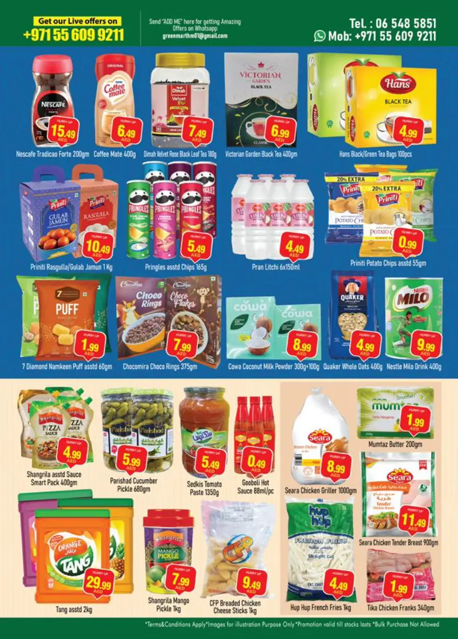 Flash sale In Green Mart Sharjah / Ajman