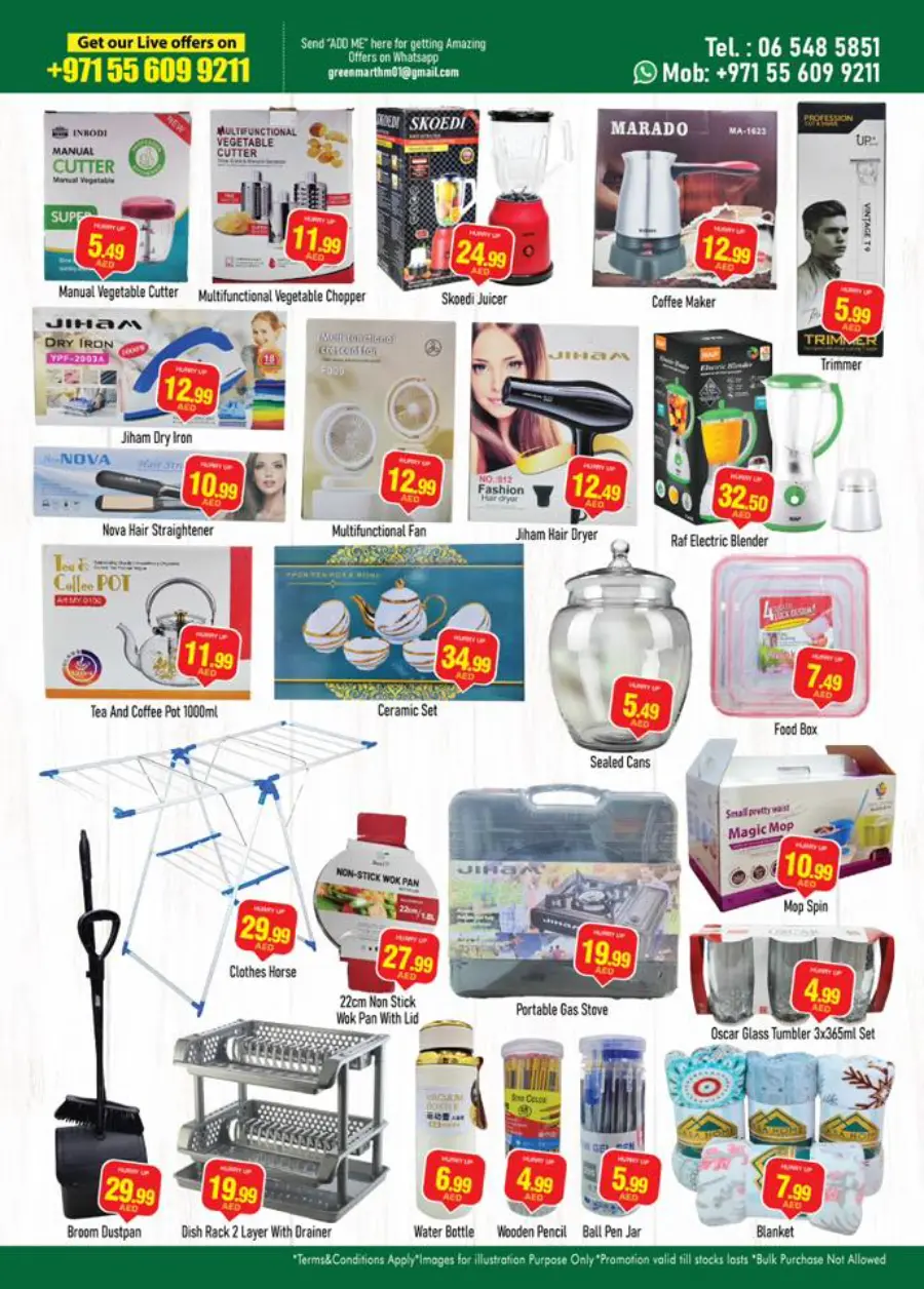 Flash sale In Green Mart Sharjah / Ajman