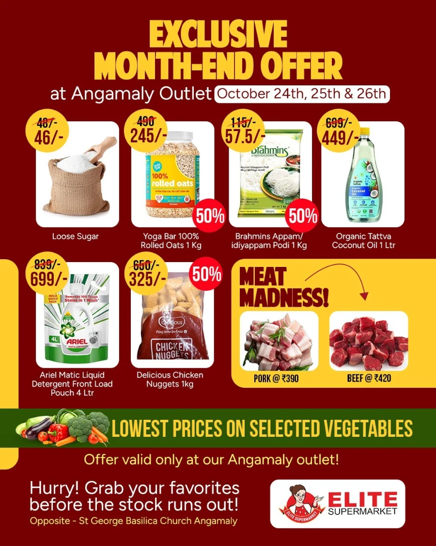Exclusive Month-End Offer In Elite Supermarket Ernakulam