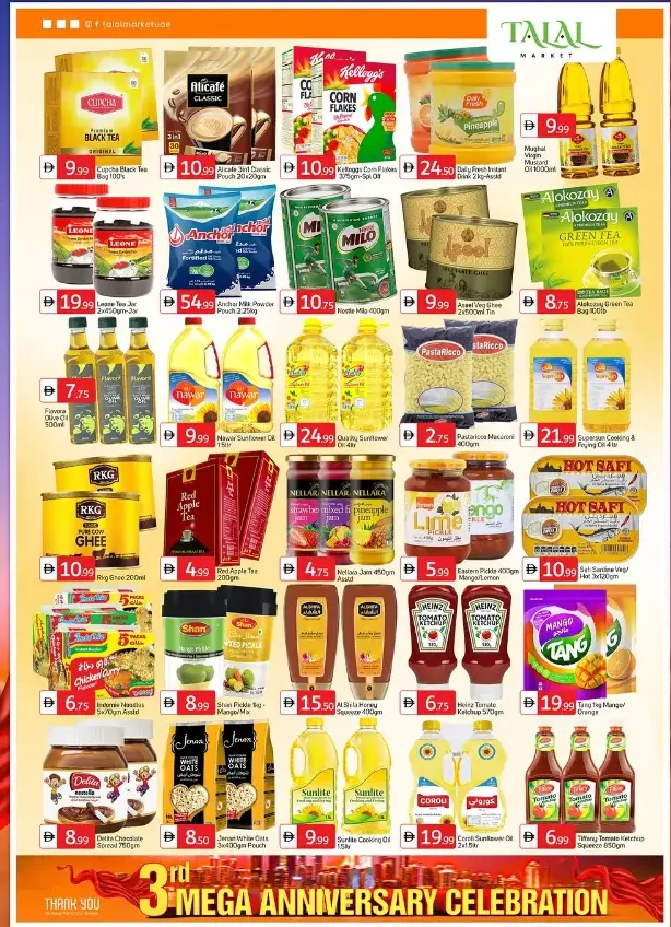 3 mega anniversary celebration In Talal Market Dubai