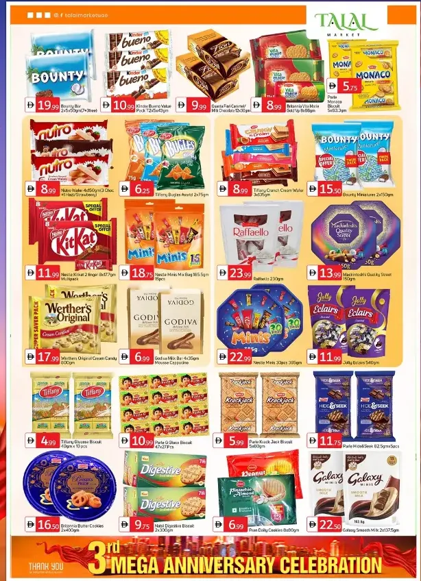 3 mega anniversary celebration In Talal Market Dubai