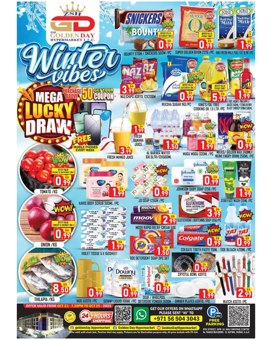 Winter vibes In ZSH Golden Day Hypermarket Dubai