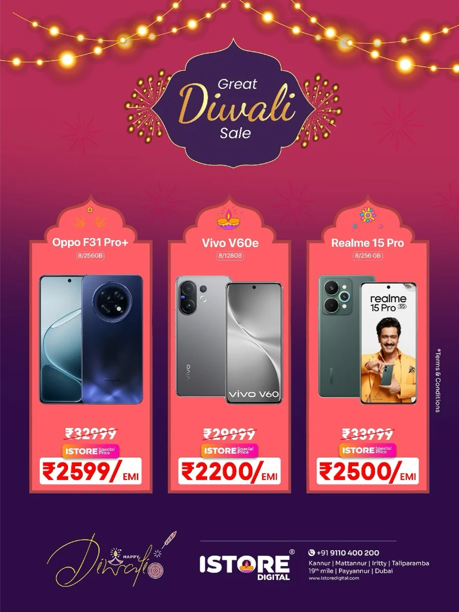 Great Diwali Deals In iStore Digital Kannur