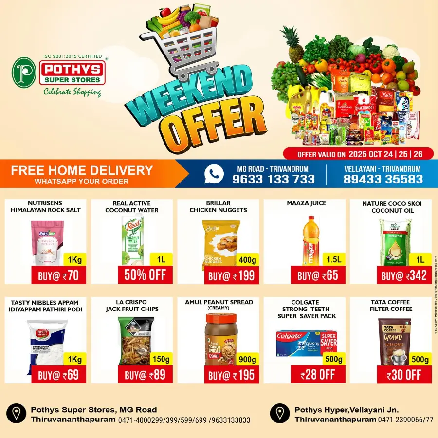 Weekend offer In Pothys Superstores Trivandrum