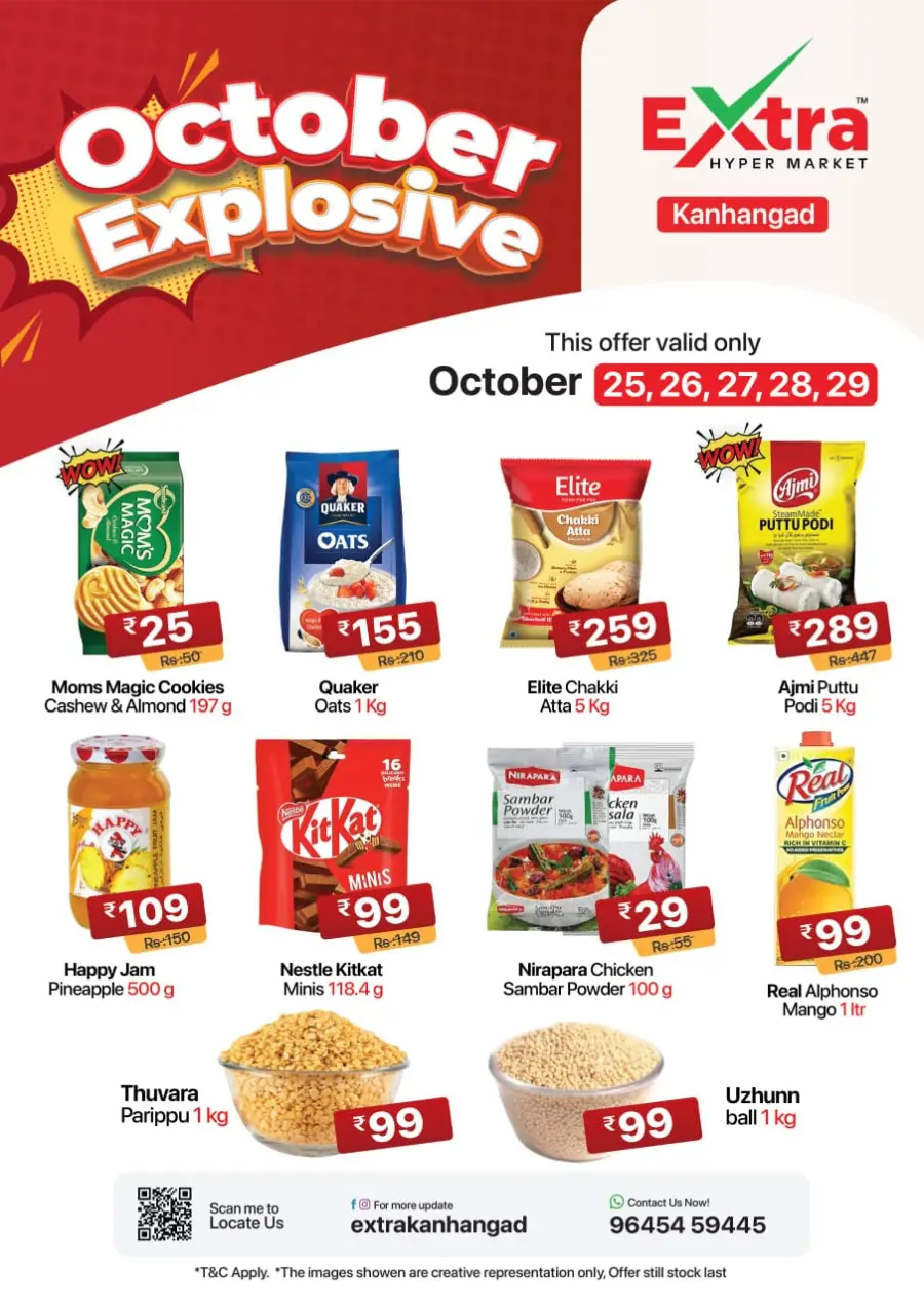 October Explosive Deals | Mega Savings Await In Extra hypermarket Kasaragod