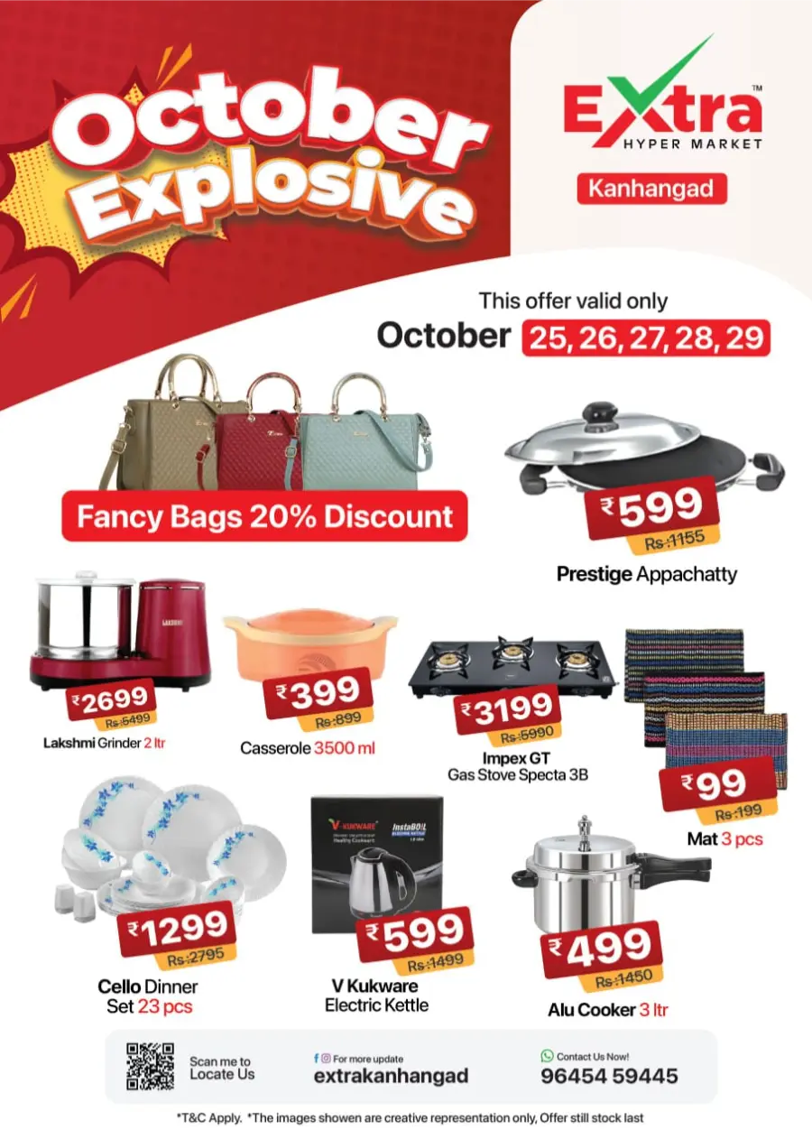 October Explosive Deals | Mega Savings Await In Extra hypermarket Kasaragod