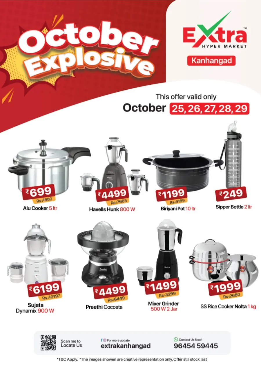 October Explosive Deals | Mega Savings Await In Extra hypermarket Kasaragod