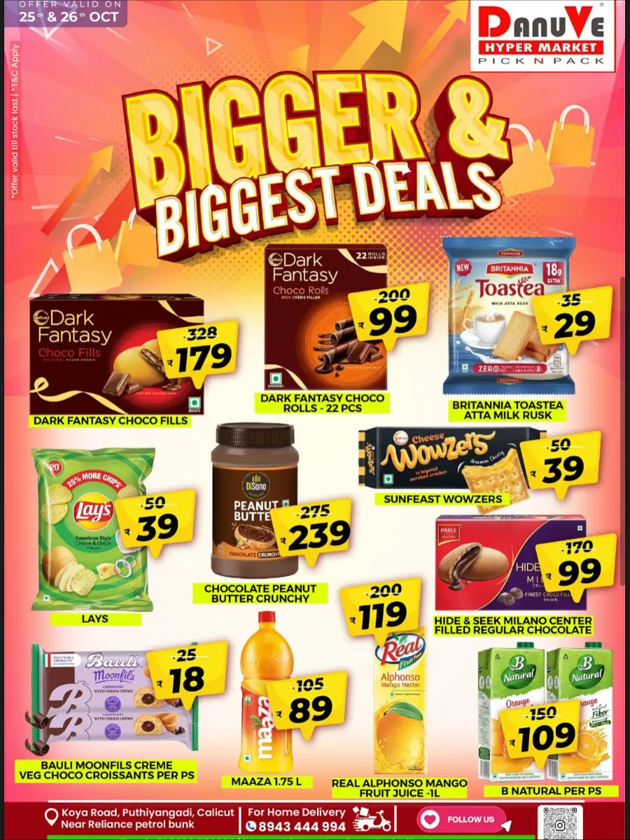 Bigger & Biggest deal In DanuVe Hypermarket Calicut