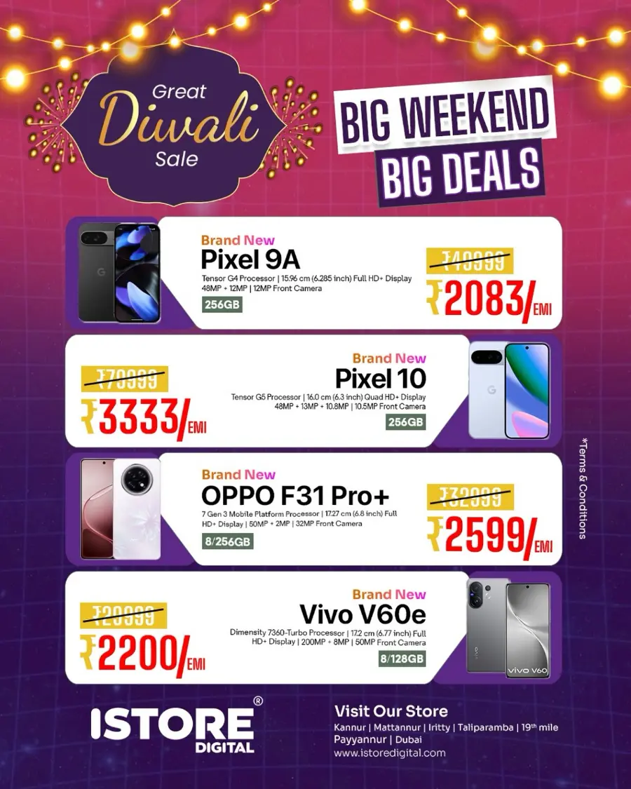 Big Weekend - Big Deals In iStore Digital Kannur