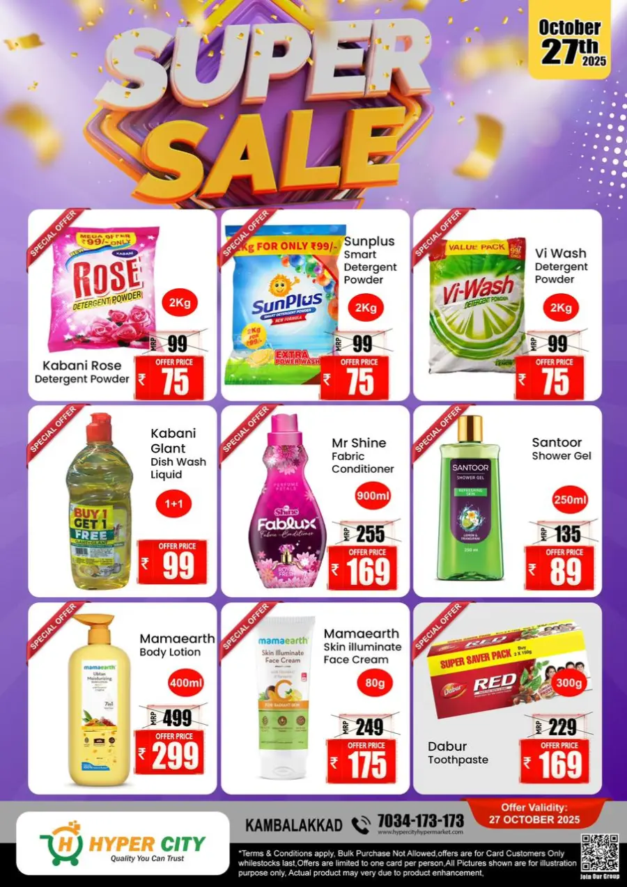 Fresh monday In Hyper City Hypermarket Wayanad