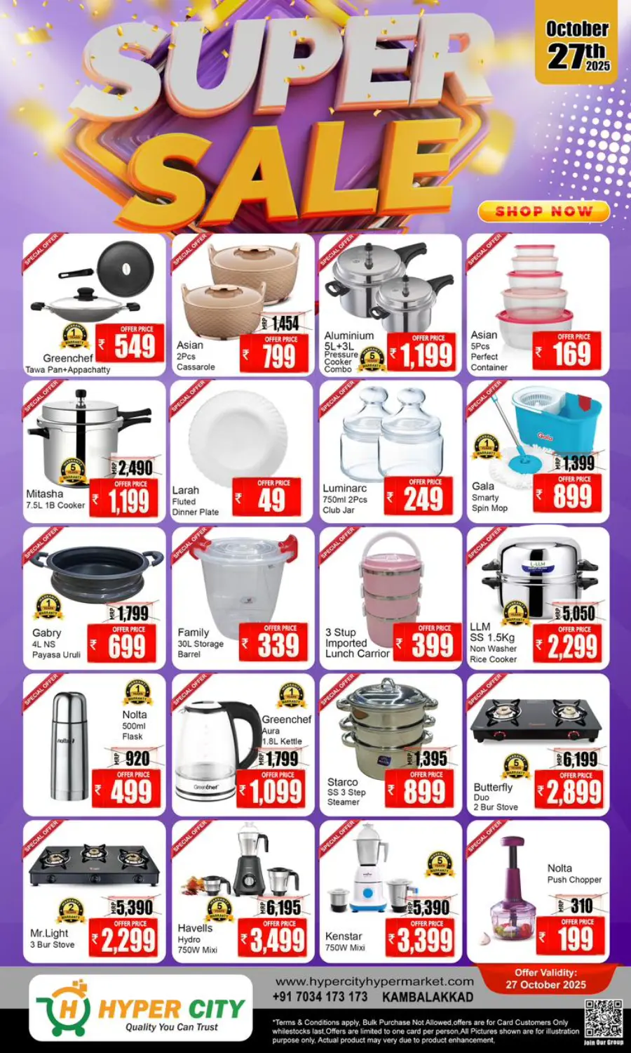 Fresh monday In Hyper City Hypermarket Wayanad