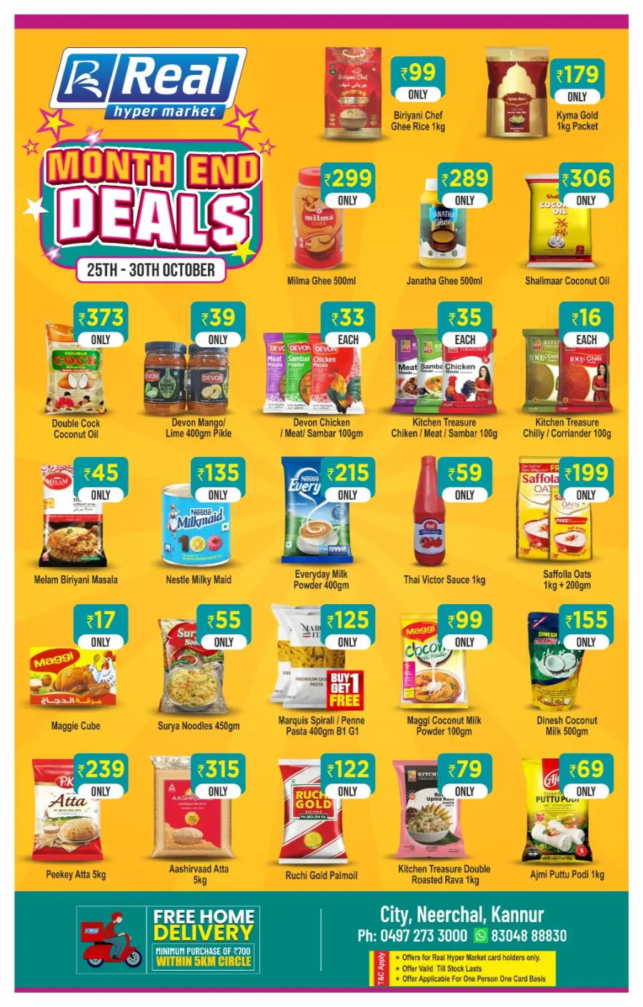Monday offers In Real Hyper Market Kannur