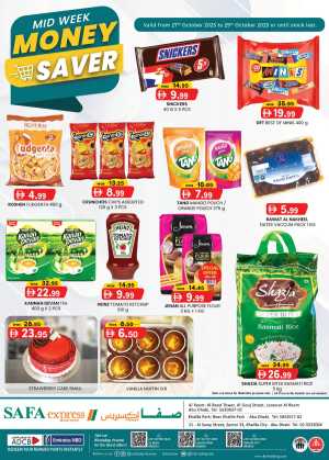 Mid Week Money Saver In SAFA Express Supermarket Abu Dhabi