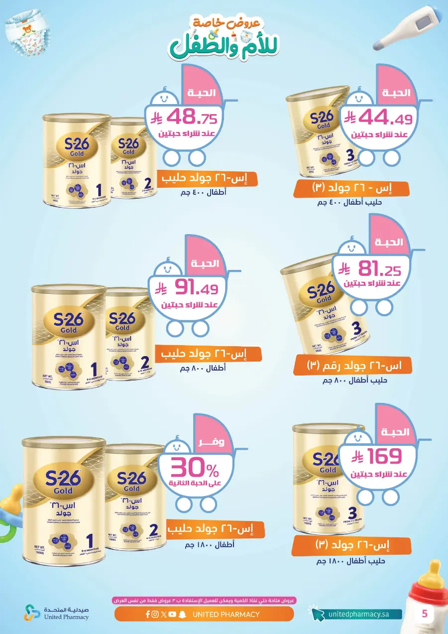 Mom & Baby Special Offers – Up to 50% Off Mom & Baby Special Offers – Up to 50% Off In United Pharmacy Hail