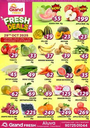 Fresh Deals In Grand Hypermarket Ernakulam
