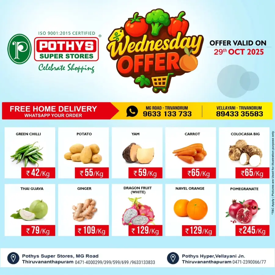 Wednesday Offer In Pothys Superstores Ernakulam