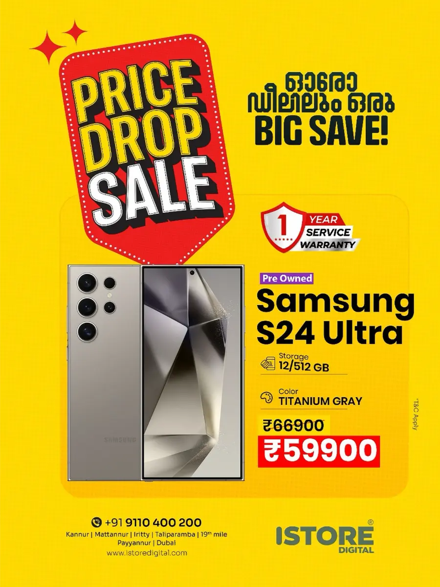 Price Drop Sale In iStore Digital Kannur