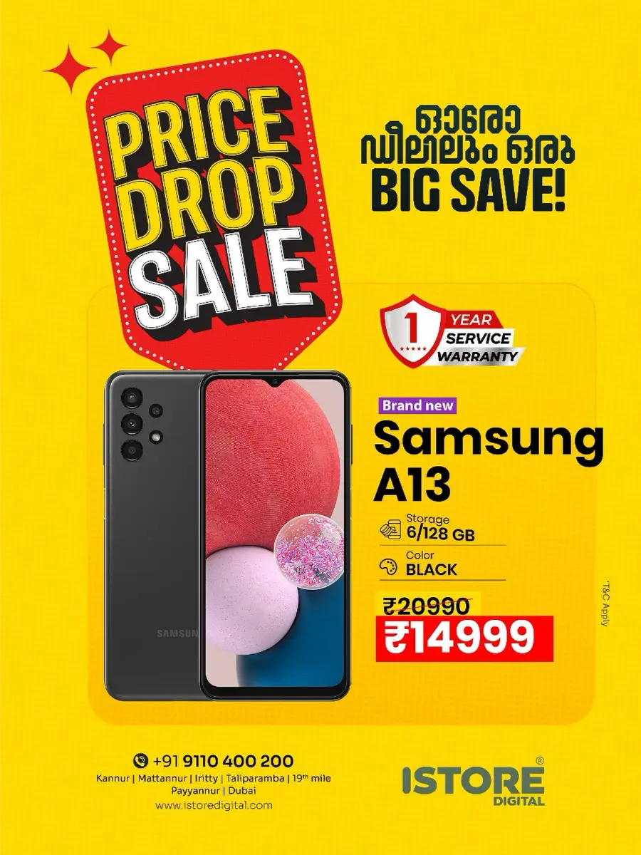 Price Drop Sale In iStore Digital Kannur