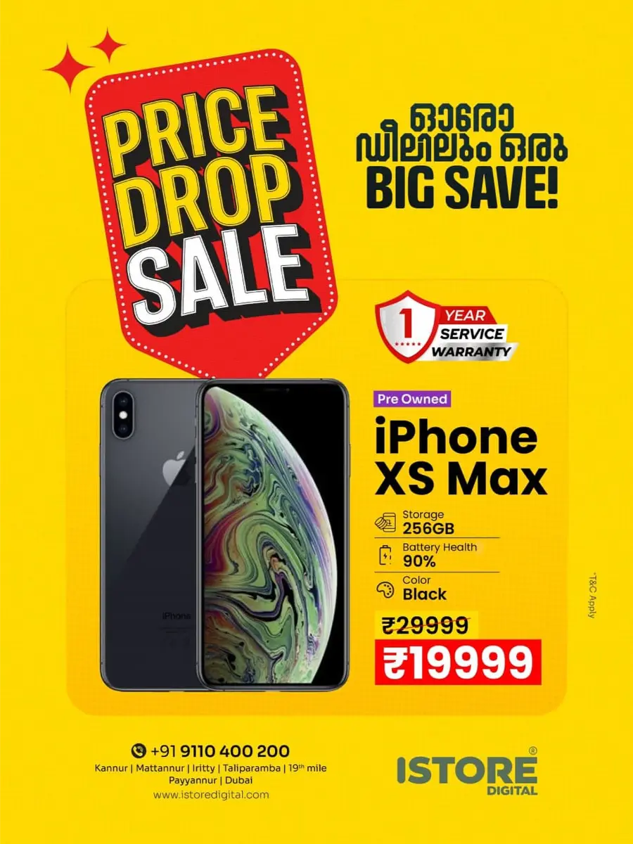 Price Drop Sale In iStore Digital Kannur
